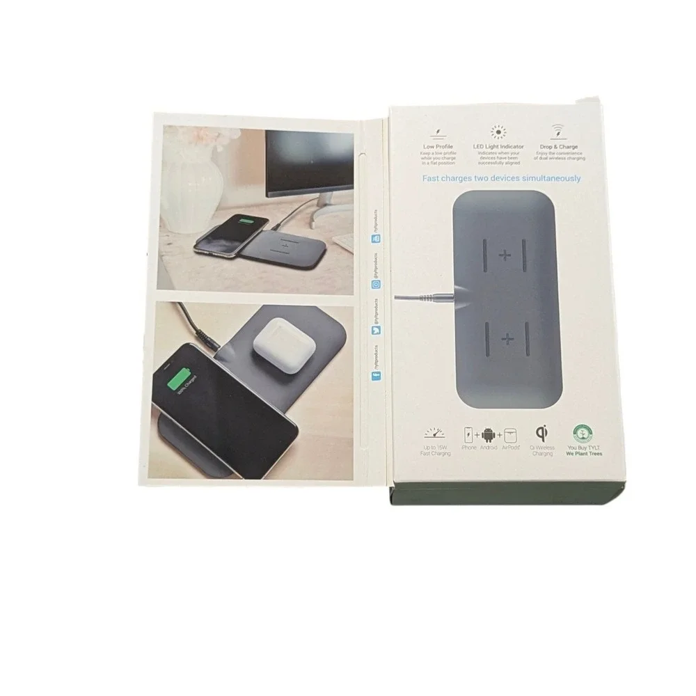 R5-O Tylt‎ Sabre Dual Wireless Charging Mat Fast Charge | iPhones | Black